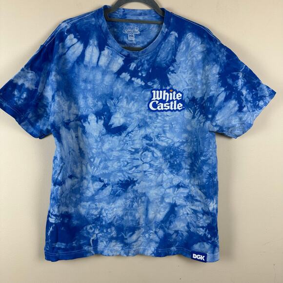 DGK Other - White Castle DGK Tie Dye Graphic T Shirt Blue Mens M Skater Streetwear Urban Y2K